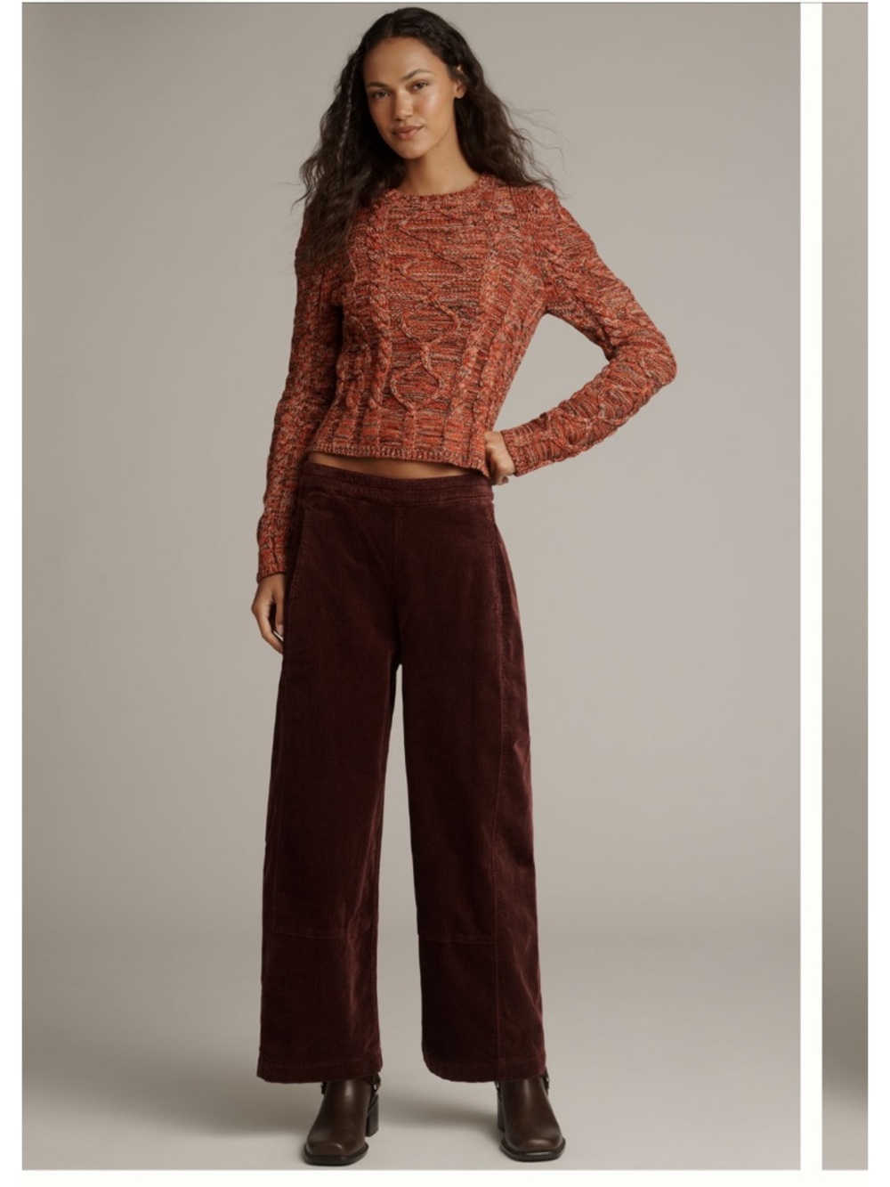 The Izzie Relaxed Pull On Barrel Pants by Pilcro: Corduroy Edition